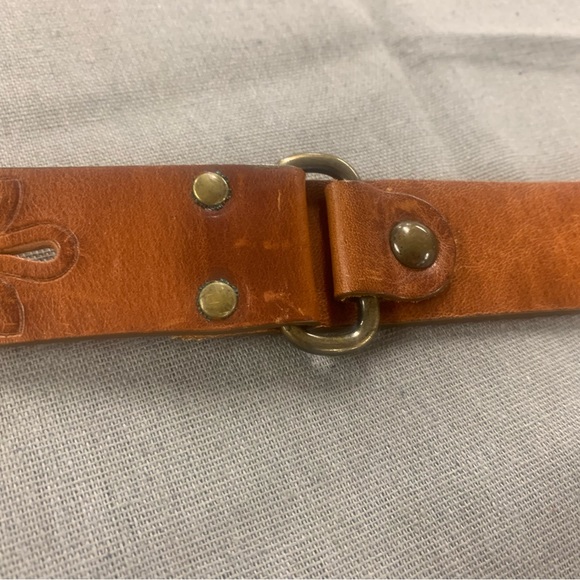 Weekend Max Mara Brown leather vintage belt size medium - Picture 7 of 9